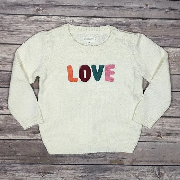 Gymboree Toddler Girls Knit Love Sweater - Picture 3 of 12